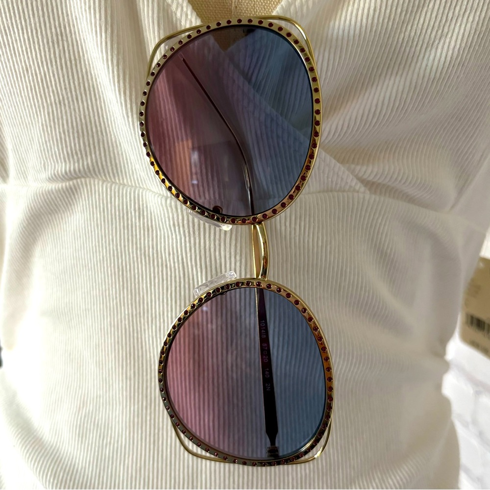 MICHAEL KORS Rialto Light Gold Sunglasses-MK1118B--NEW